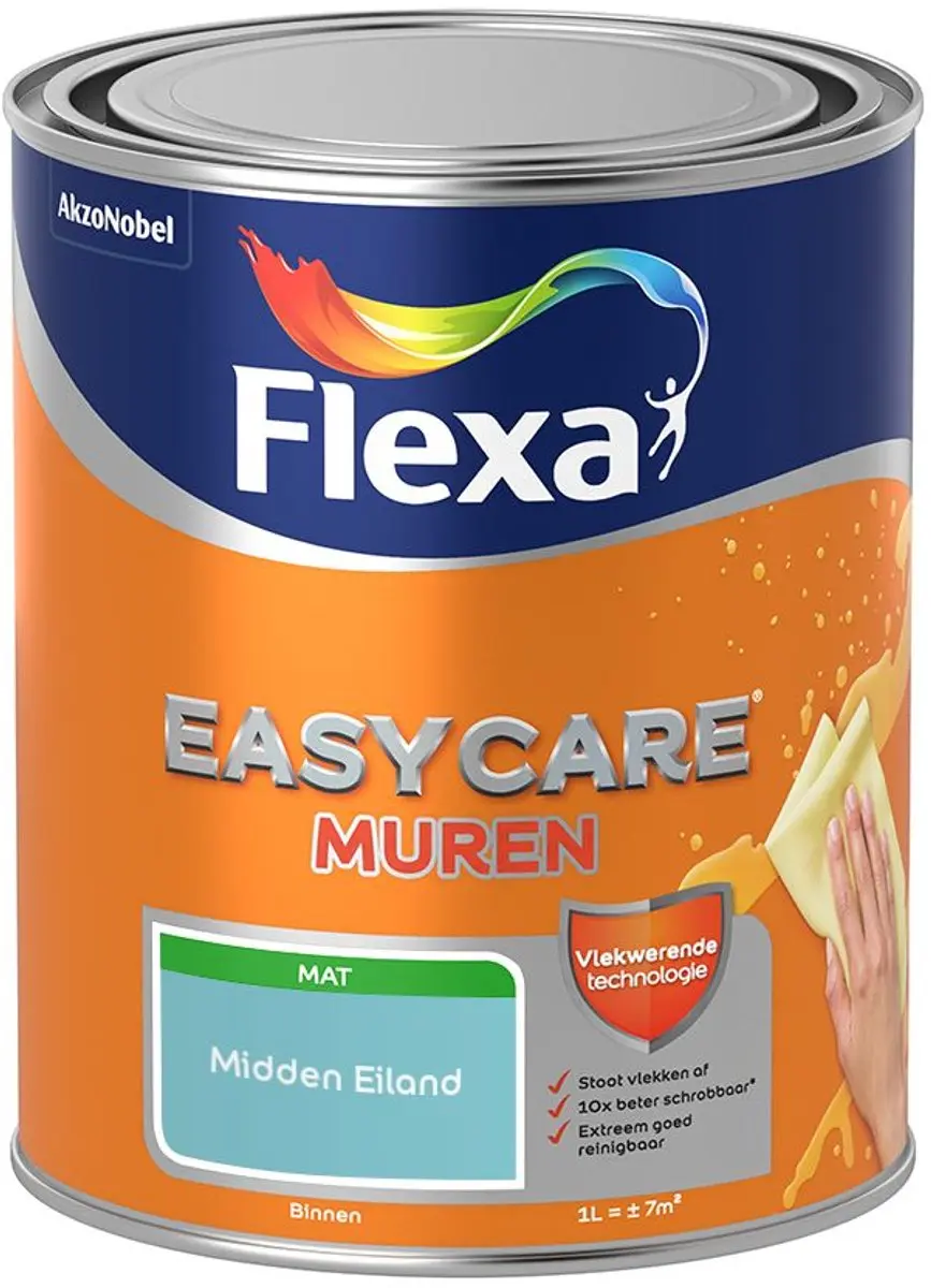 Flexa Easycare Muren Midden Eiland Mengverf 1L