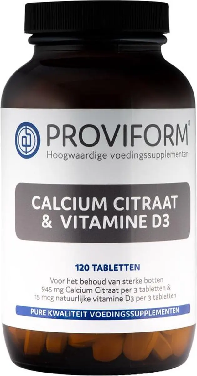 Proviform Calcium Citraat & D3 Voedingssupplement 120g