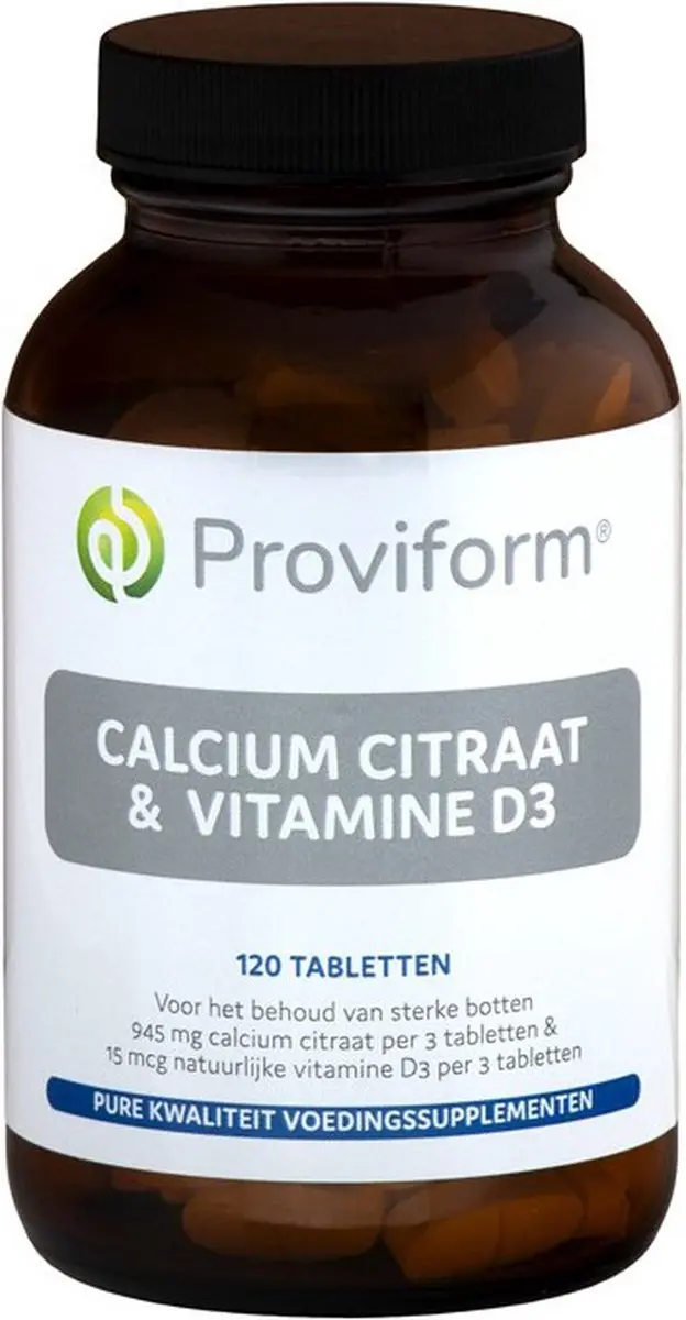 Proviform Calcium Citraat & D3 Voedingssupplement 120g