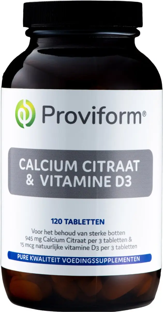 Proviform Calcium Citraat & D3 Voedingssupplement 120g