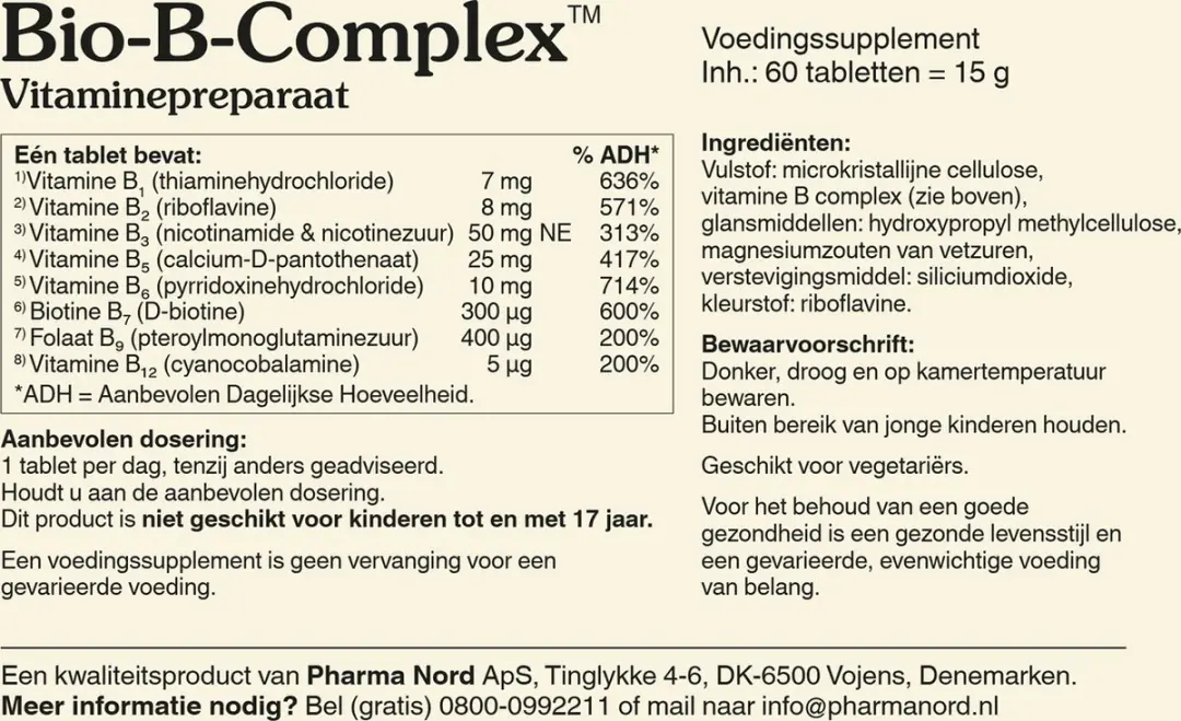 Bio-B-Complex Voed.Supl.Tabl