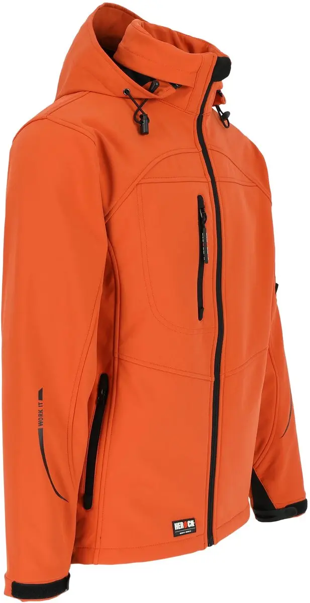 Herock Poseidon Softshell Werkjas - S - Oranje