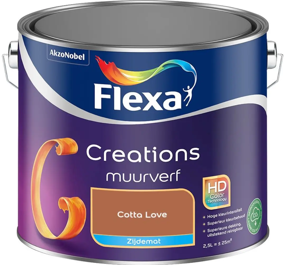 Flexa Creations Muurverf Zijdemat Cotta Love 2,5L