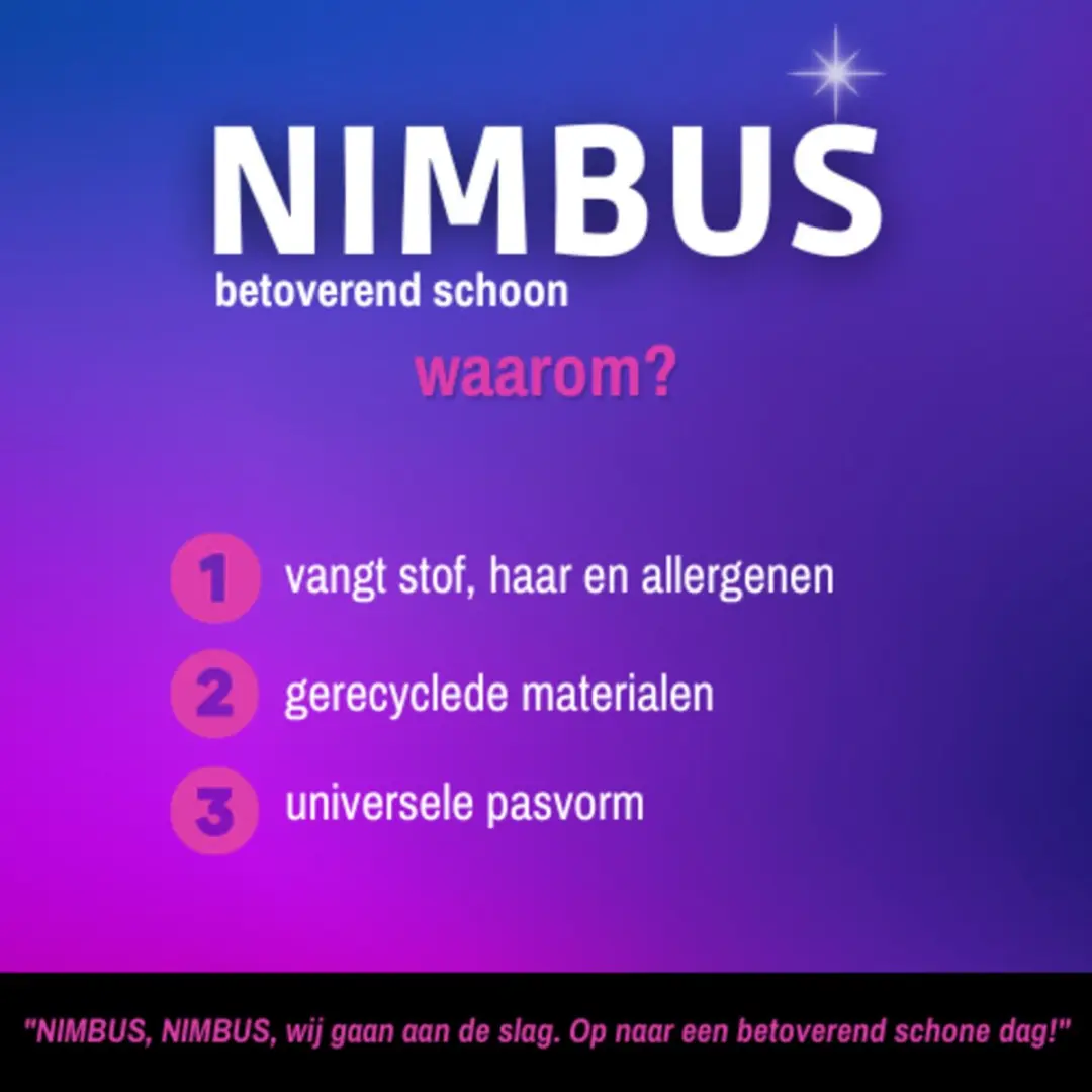 Nimbus Magic Vloerdoek Starterkit 7 Stuks - Wit