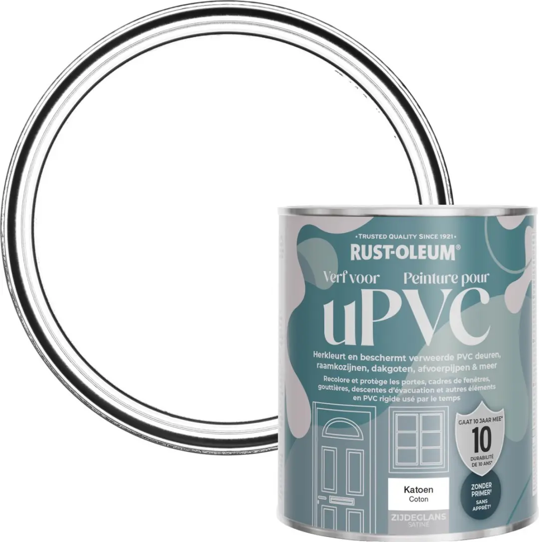Rust-Oleum Wit Zijdeglans Verf voor PVC