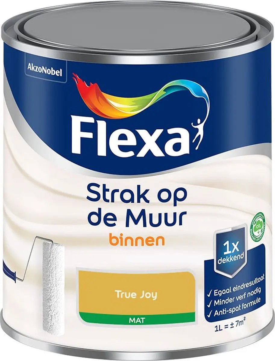 Flexa Strak Op De Muur Binnenmat Mengverf True Joy 1L