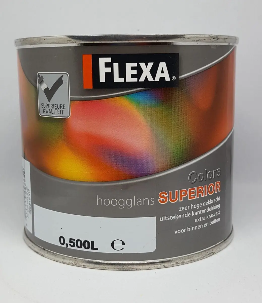 Flexa Superior Hoogglans Wit 500ml