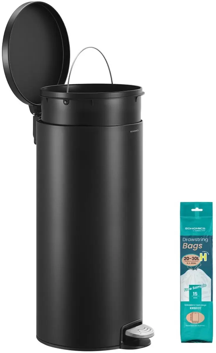 Songmics Ronde Afvalbak 30L