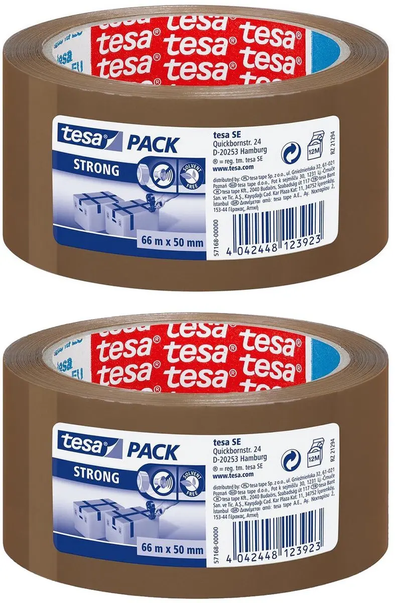Tesa Verpakkingstape 2x