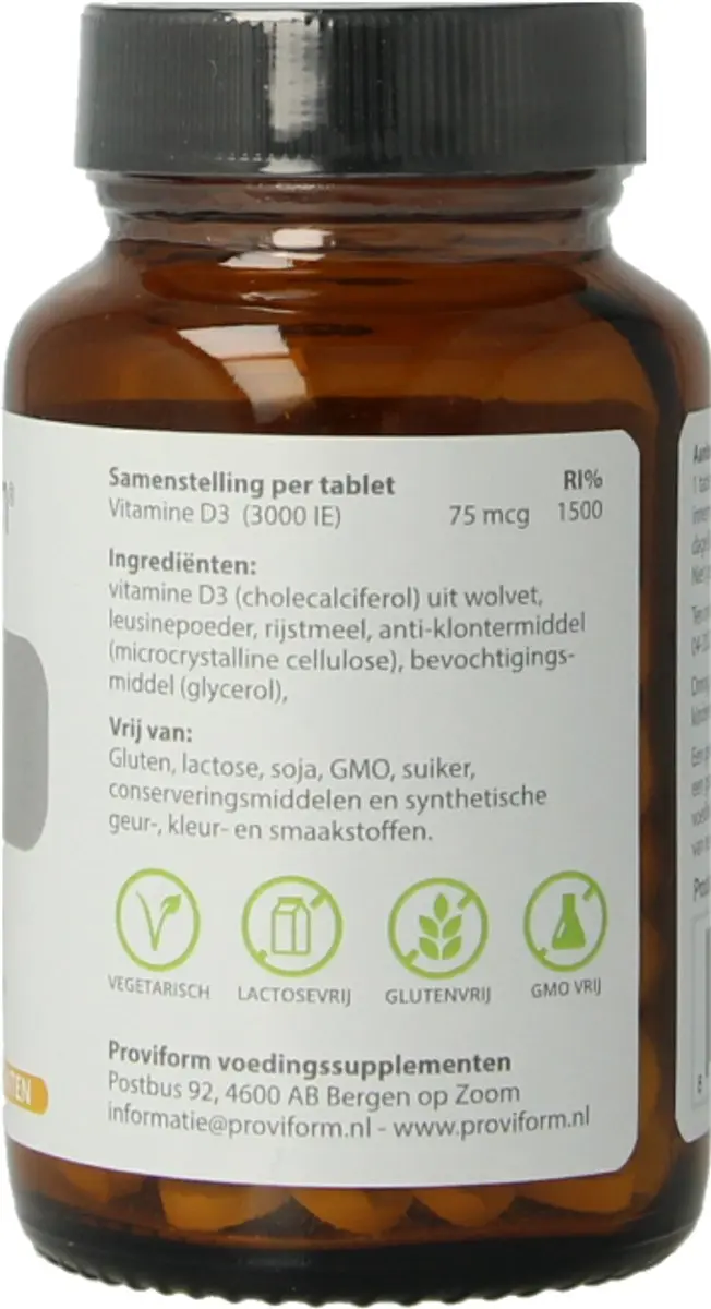 Proviform Vitamine D3 75MCG - 150 tabletten
