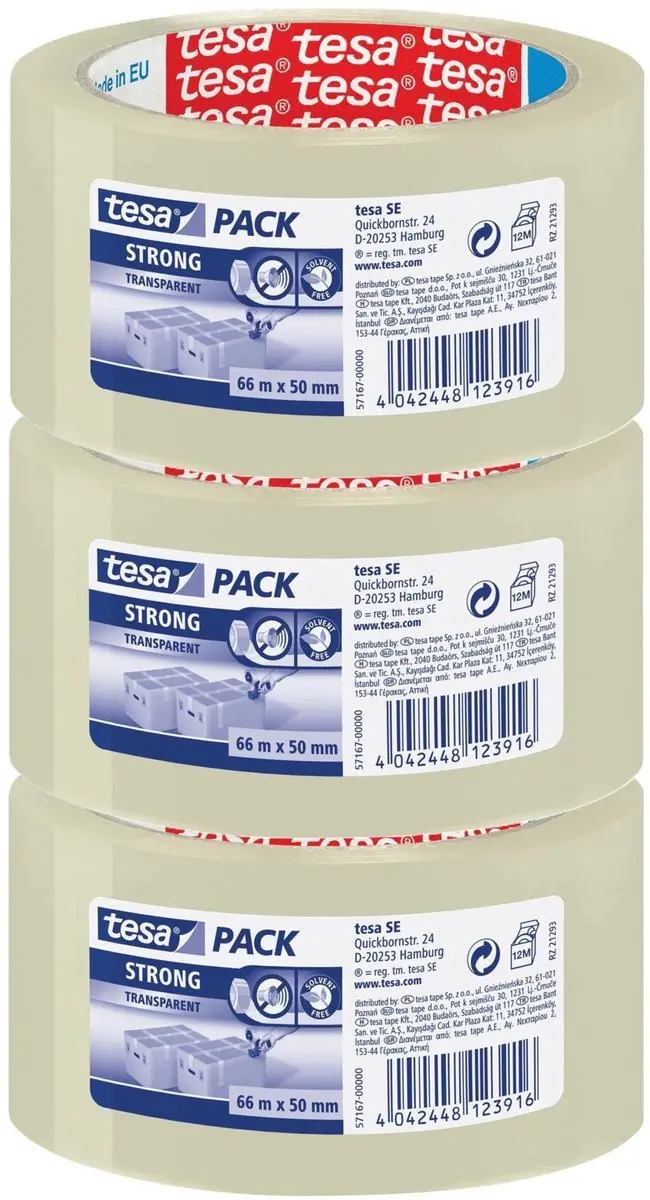 Tesa Verpakkingstape 66m x 50mm