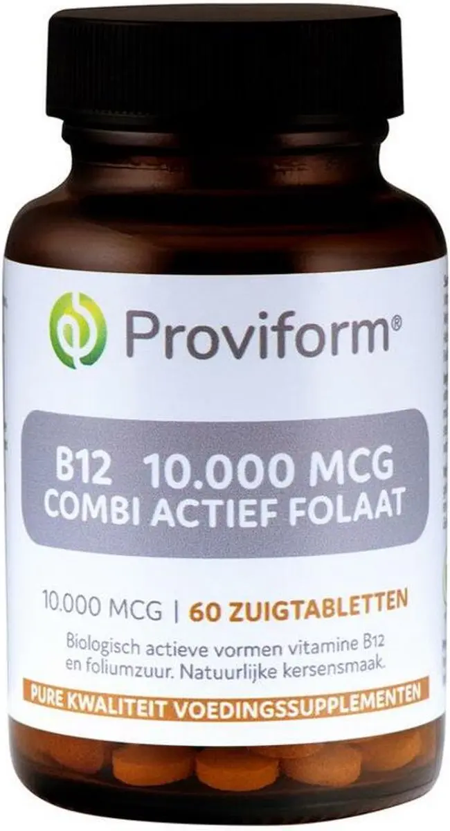 Proviform B12 10.000 mcg Combi Actief Folaat - 60 Zuigtabletten