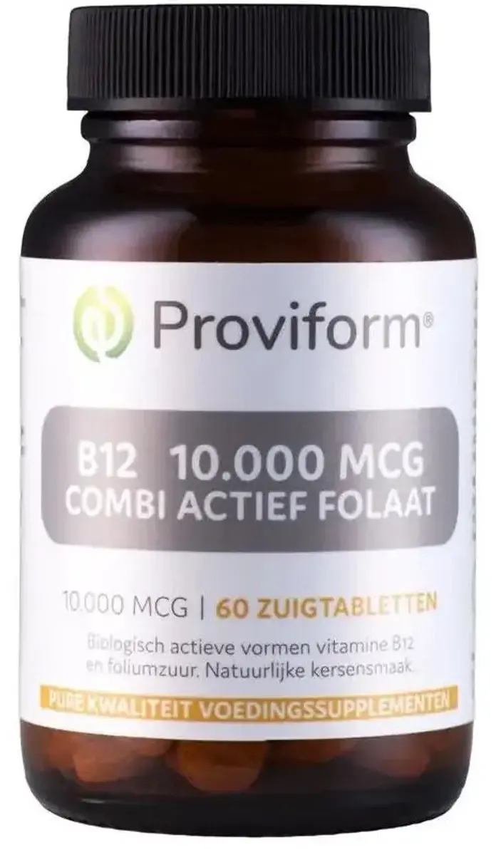 Proviform B12 10.000 mcg Combi Actief Folaat - 60 Zuigtabletten