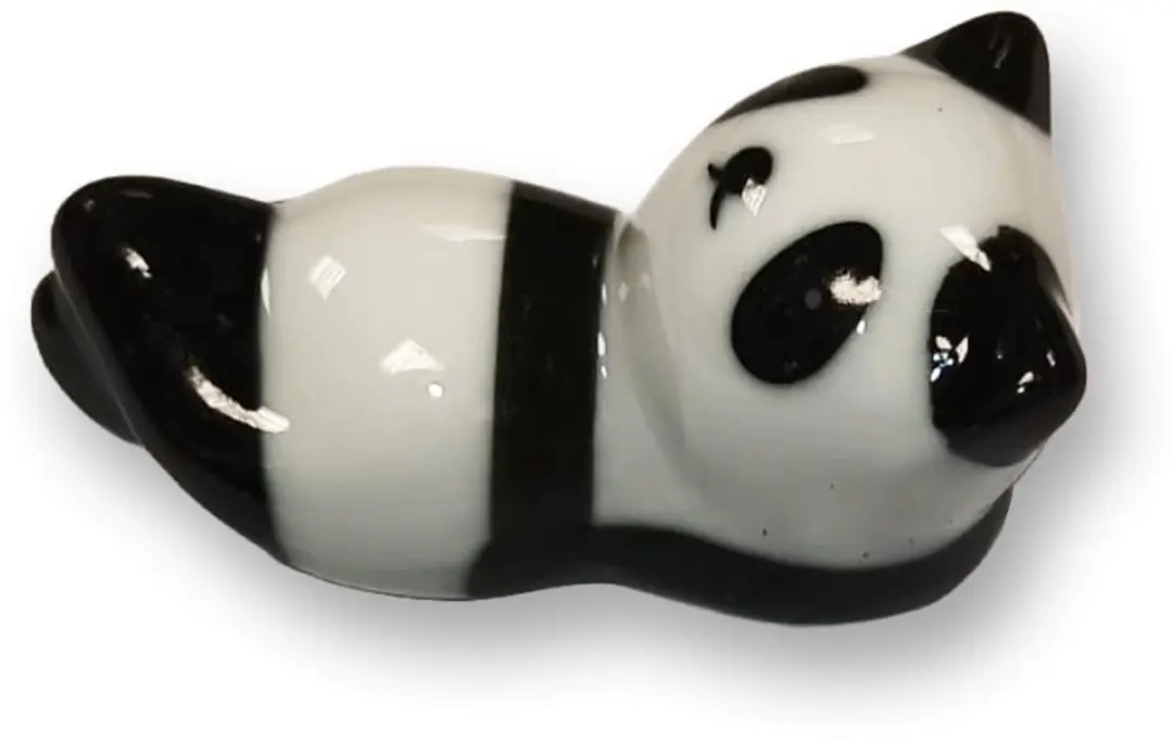 Panda Eetstokjesset Donkergroen - 4 Stuks met Panda-houders