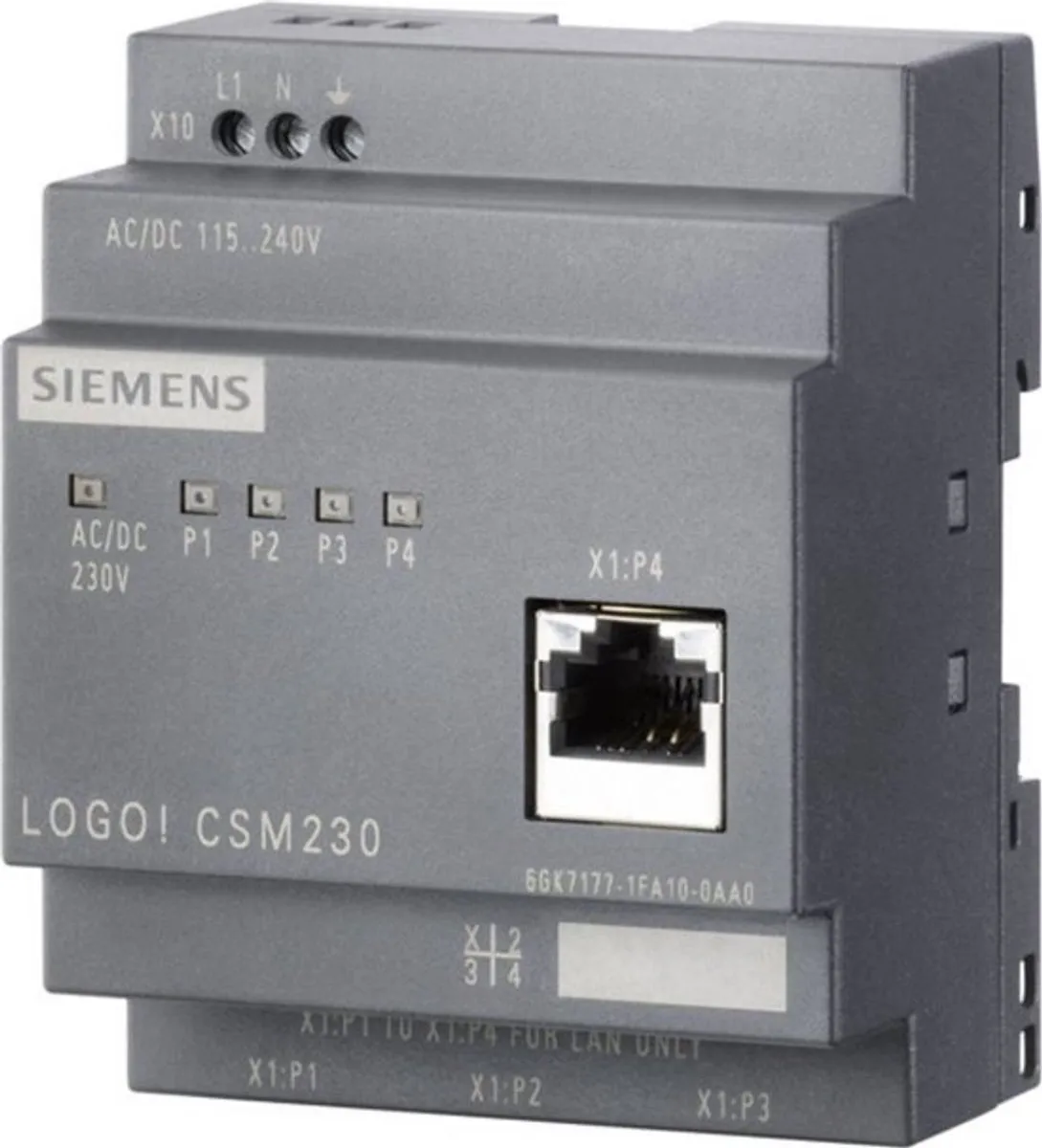 Siemens LOGO! CSM 12/24 6GK71771MA200AA0 Ethernet Switch - Grijs