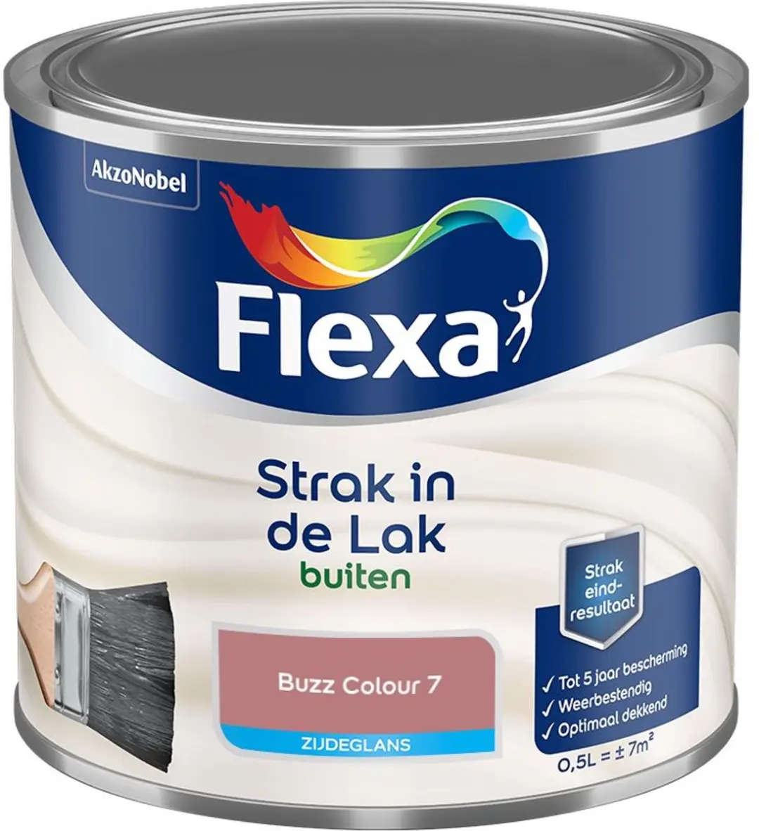 Flexa Strak Op De Muur Binnen Mat Woudgroen 2,5L