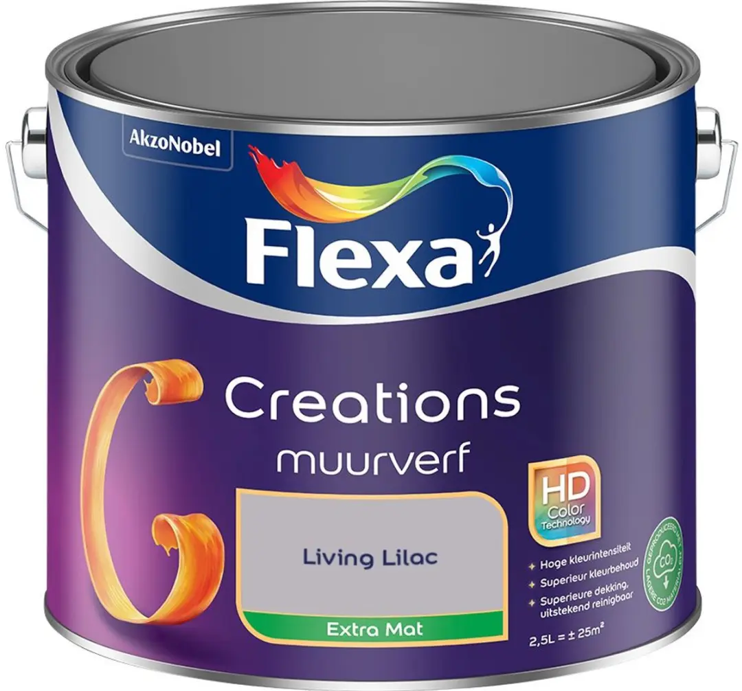 Flexa Creations Muurverf Extra Mat Living Lilac 2,5L