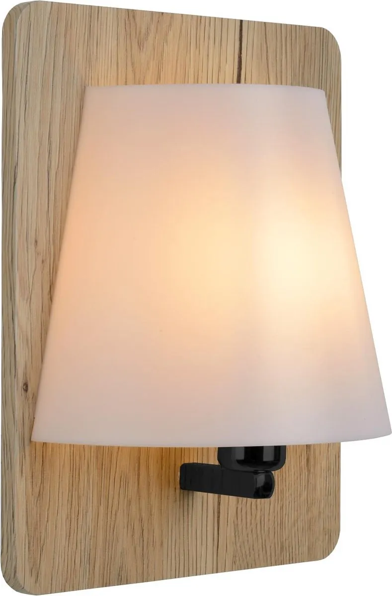 Lucide Idaho Wandlamp E14 - Licht hout