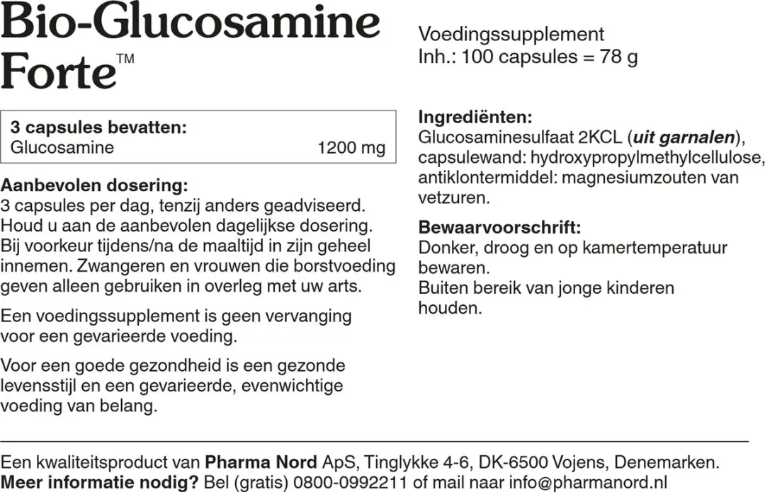 Bio-Glucosamine Forte Caps.