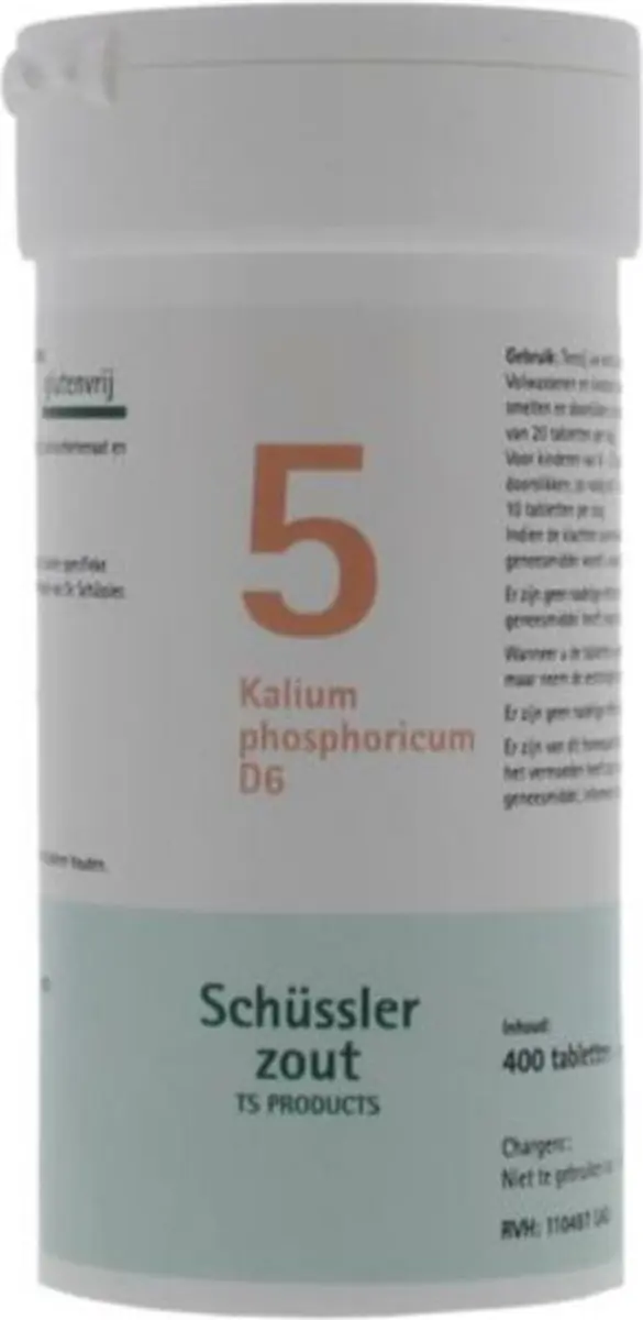 Pfluger Schüssler Zout nr 5 Kalium Phosphoric D6 - 400 Tabletten