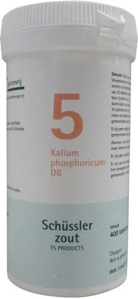 Pfluger Schüssler Zout nr 5 Kalium Phosphoric D6 - 400 Tabletten