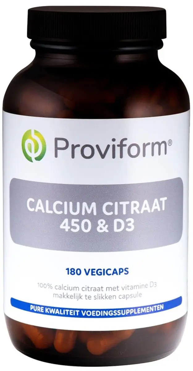 Proviform Calcium Citraat 450 & D3 180 Capsules