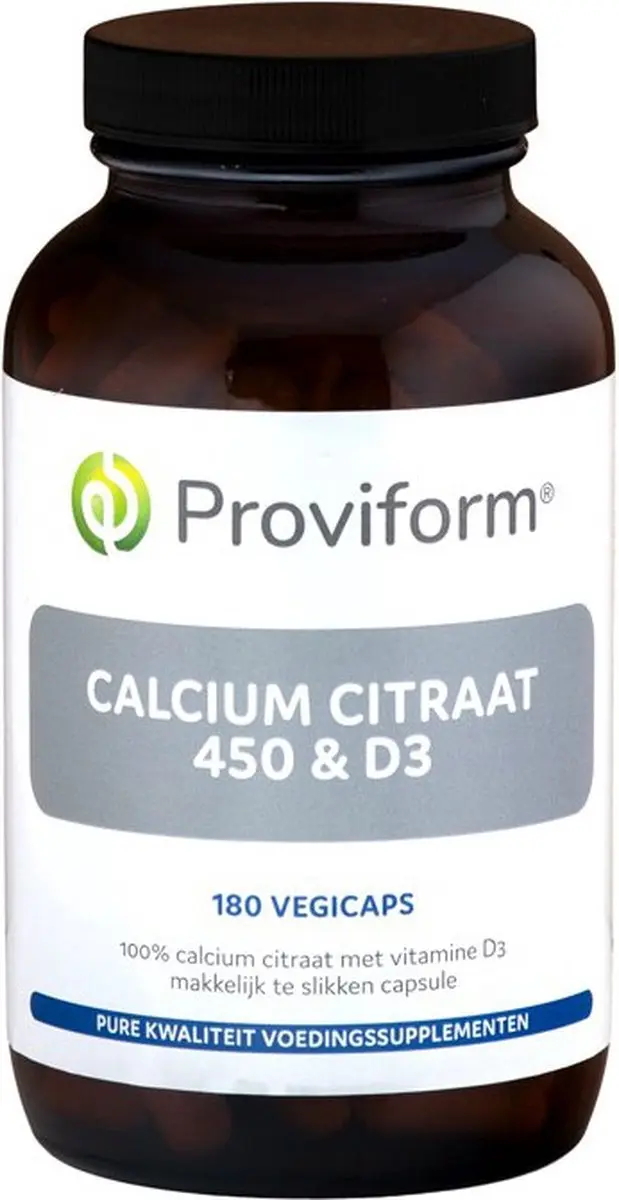 Proviform Calcium Citraat 450 & D3 180 Capsules