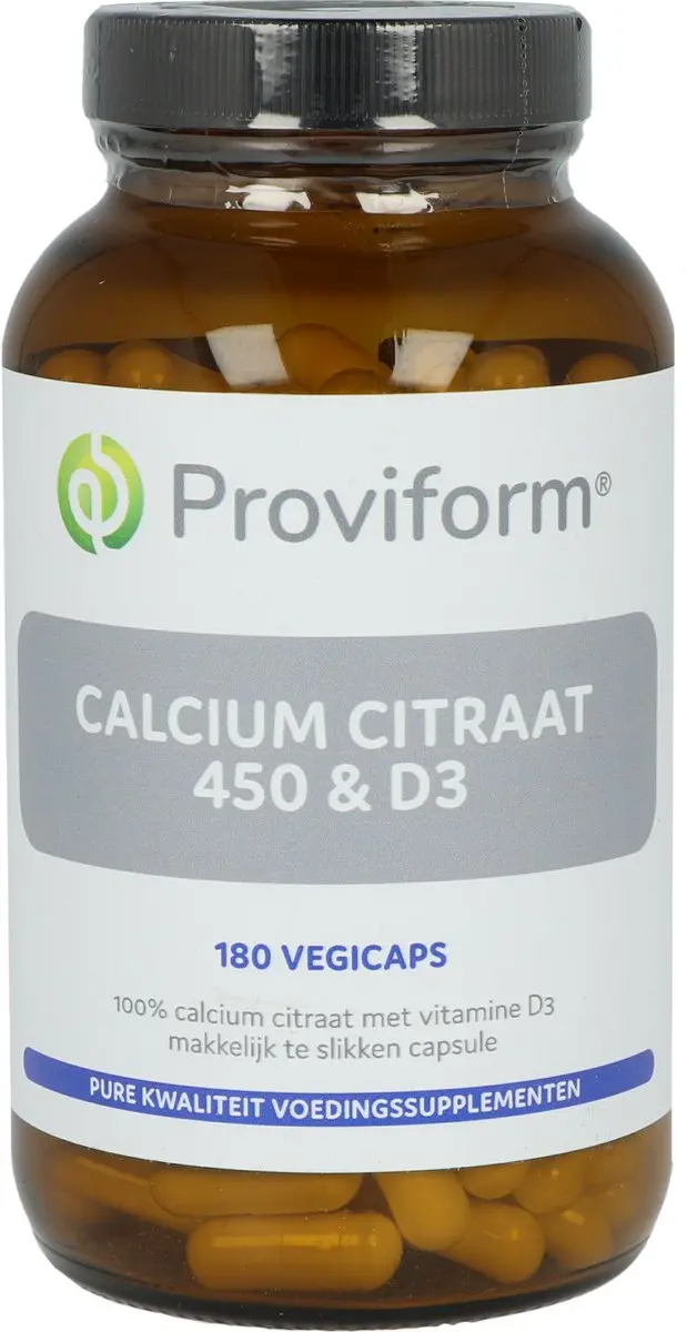 Proviform Calcium Citraat 450 & D3 180 Capsules