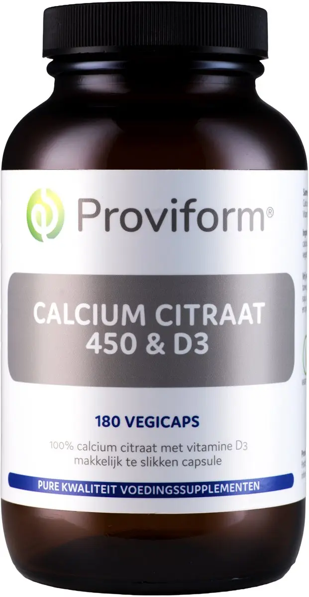 Proviform Calcium Citraat 450 & D3 180 Capsules