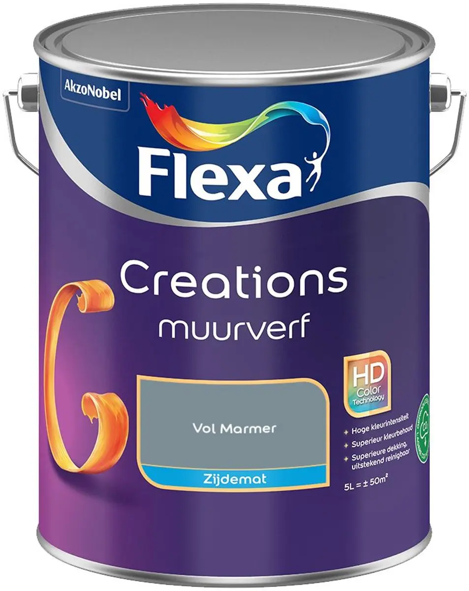 Flexa Creations Muurverf Zijdemat Vol Marmer 5L