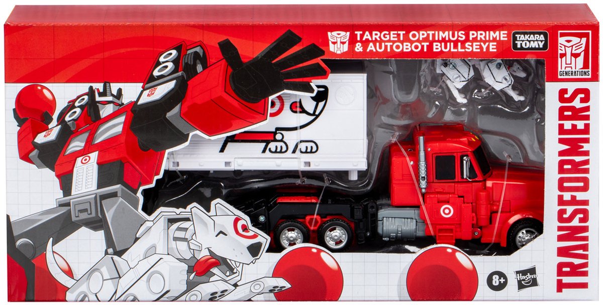 Transformers Target Optimus Prime and Autobot Bullseye 2 pack