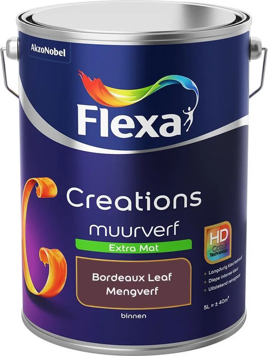 Flexa Creations Muurverf Extra Mat Bordeaux Leaf 5L