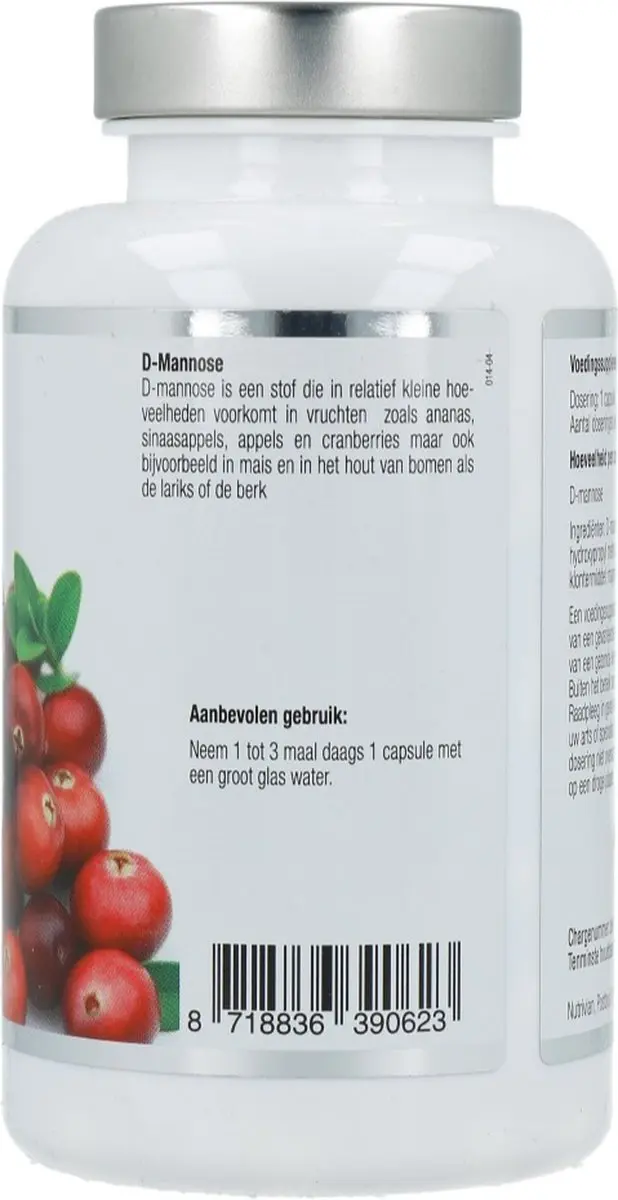 NUTRIVIAN D MANNOSE 500MG