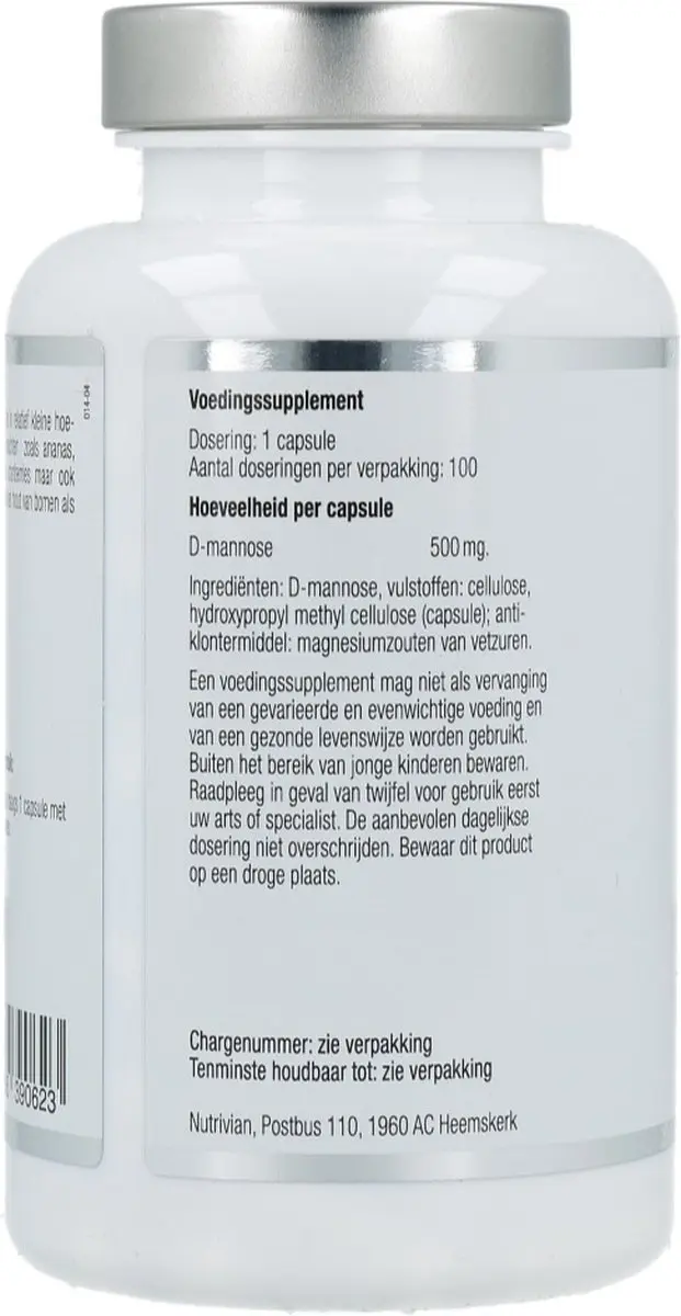 NUTRIVIAN D MANNOSE 500MG