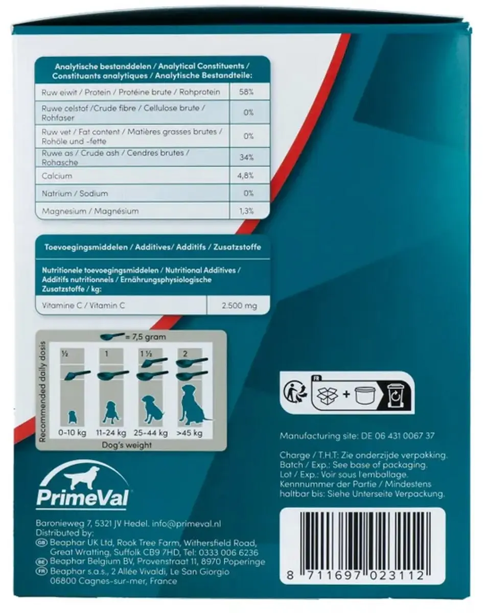 PrimeVal Artrose Gelatinaat Hond 500g