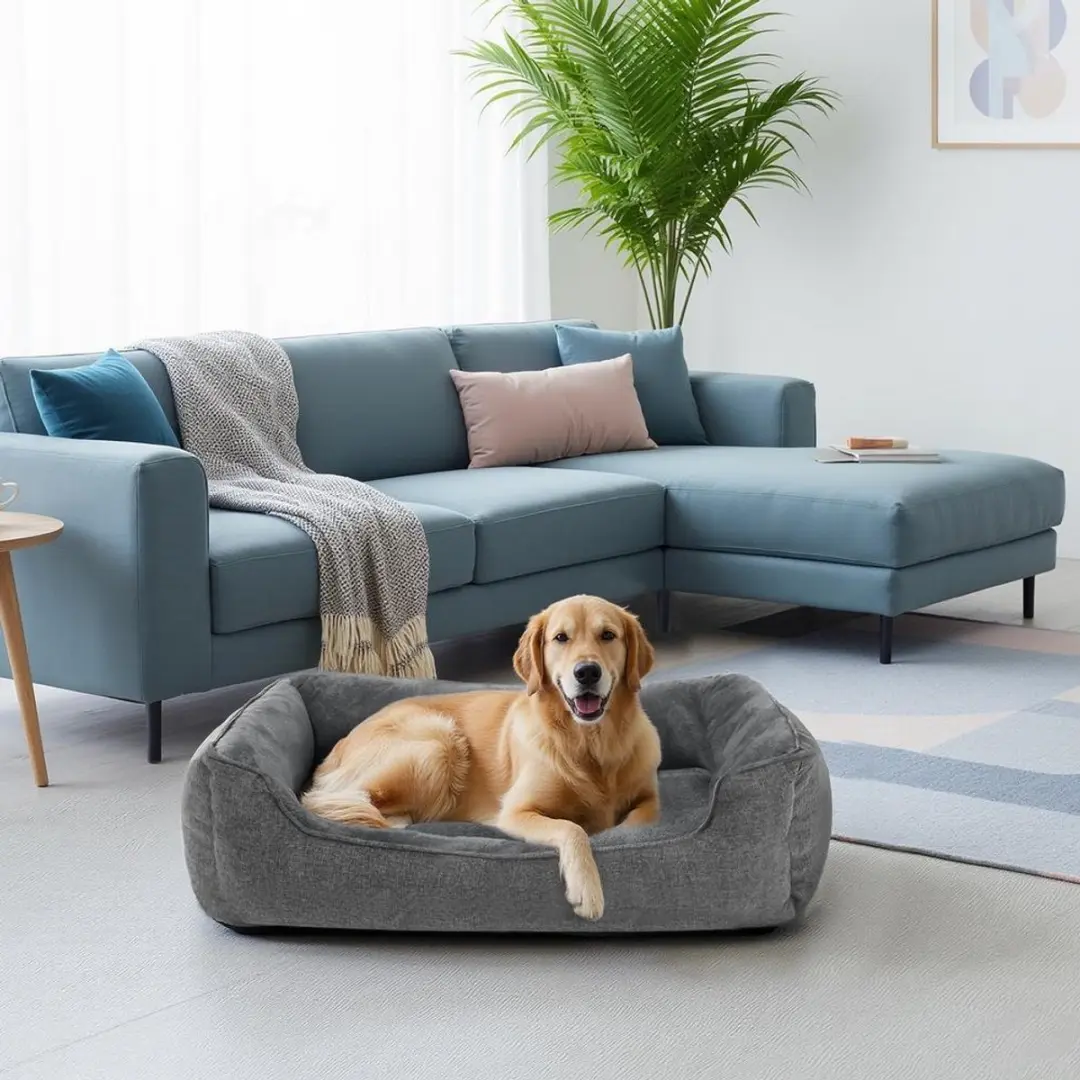 Songmics Kattenmand Hondenmand 100x75x25cm - Grijs - afbeelding 4 van 6