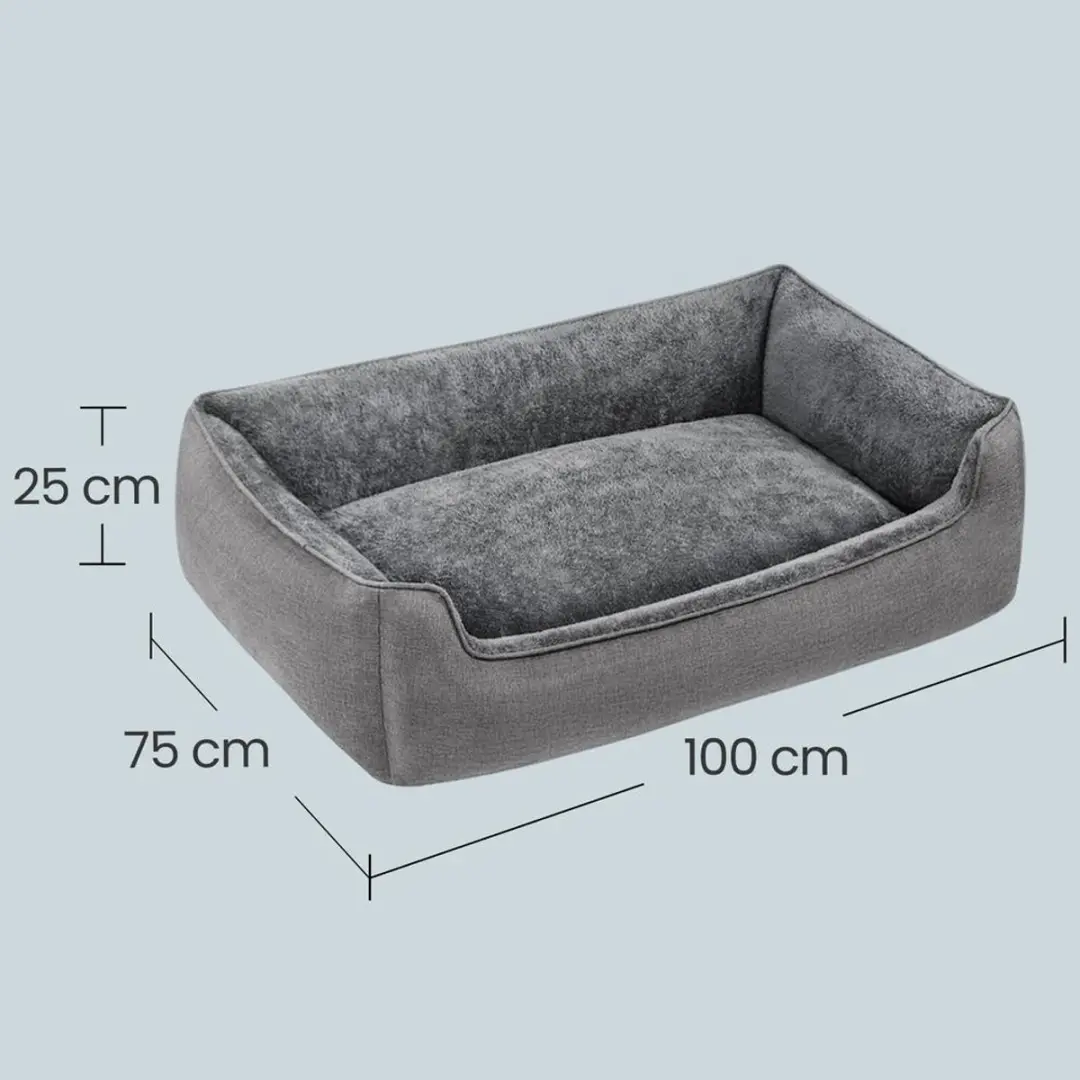 Songmics Kattenmand Hondenmand 100x75x25cm - Grijs - afbeelding 2 van 6