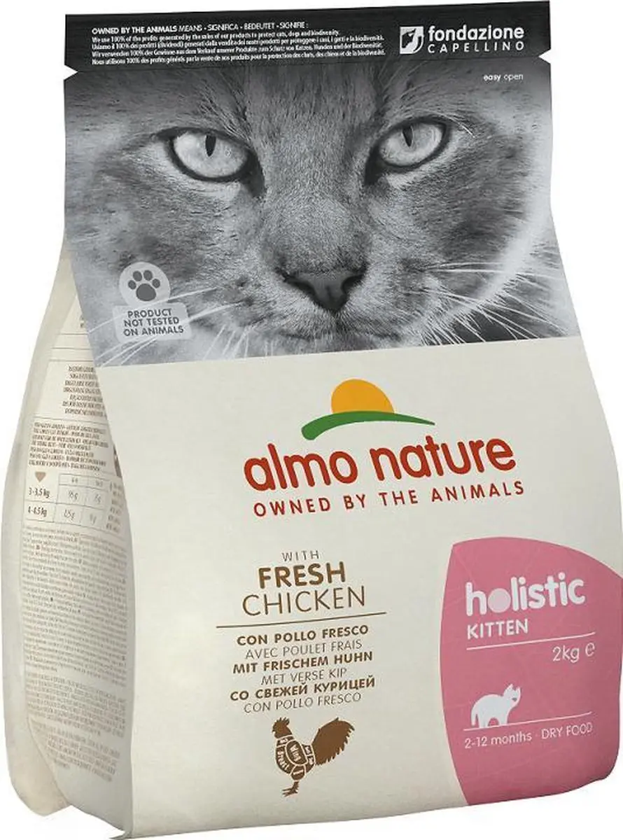 Almo Nature Holistic Kitten Kip Droogvoer 12kg