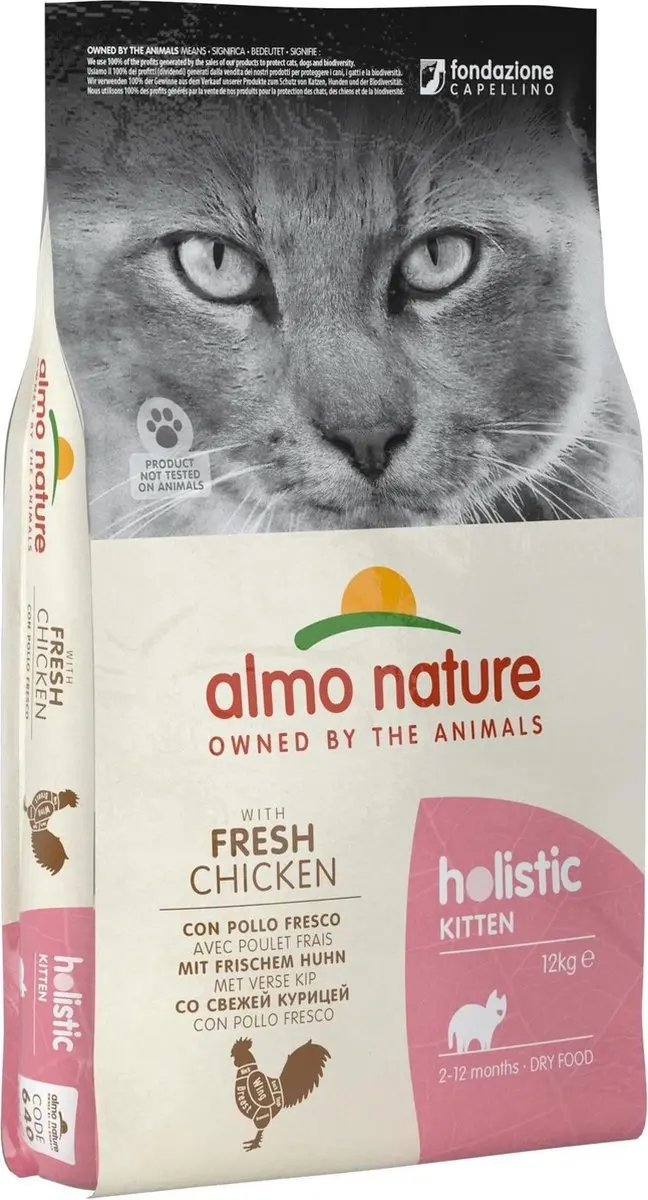Almo Nature Holistic Kitten Kip Droogvoer 12kg