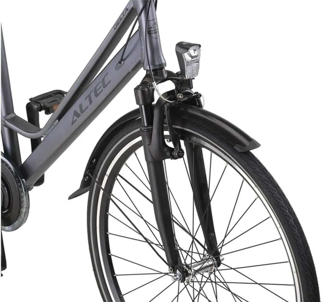 Altec Damesfiets Delta 28" - 3 versnellingen - Matgrijs