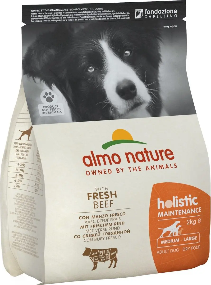 Almo Nature Holistic Droogvoer Middelgrote Grote Honden 12kg - Lam