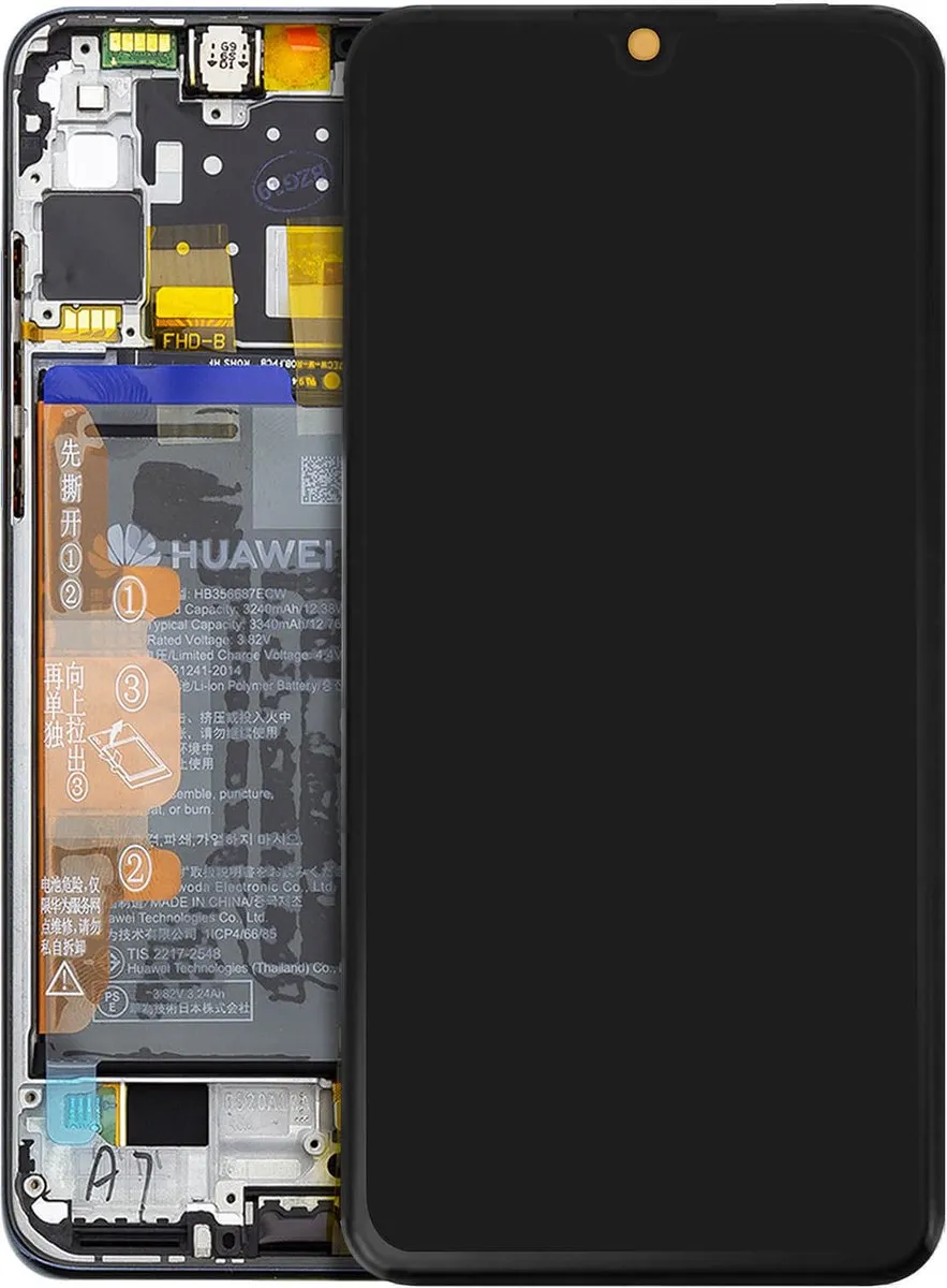 Huawei P30 Lite LCD Touchscreen - Zwart