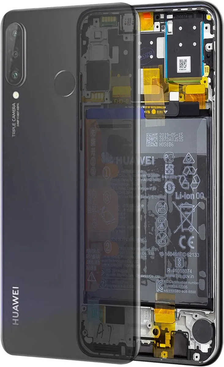 Huawei P30 Lite LCD Touchscreen - Zwart