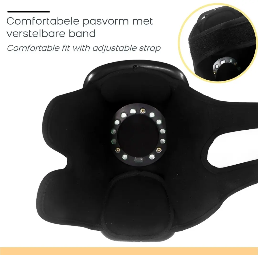 Orange Care Kniemassageapparaat Warmte Infrarood Vibratie - Wit