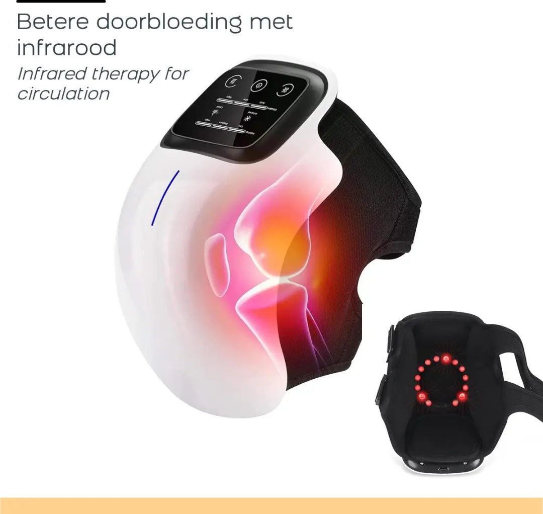 Orange Care Kniemassageapparaat Warmte Infrarood Vibratie - Wit