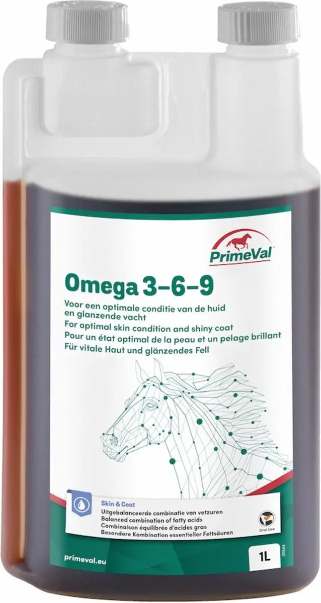 Primeval Omega 3-6-9 Paard Vacht 1L