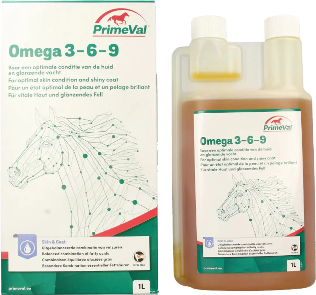 Primeval Omega 3-6-9 Paard Vacht 1L