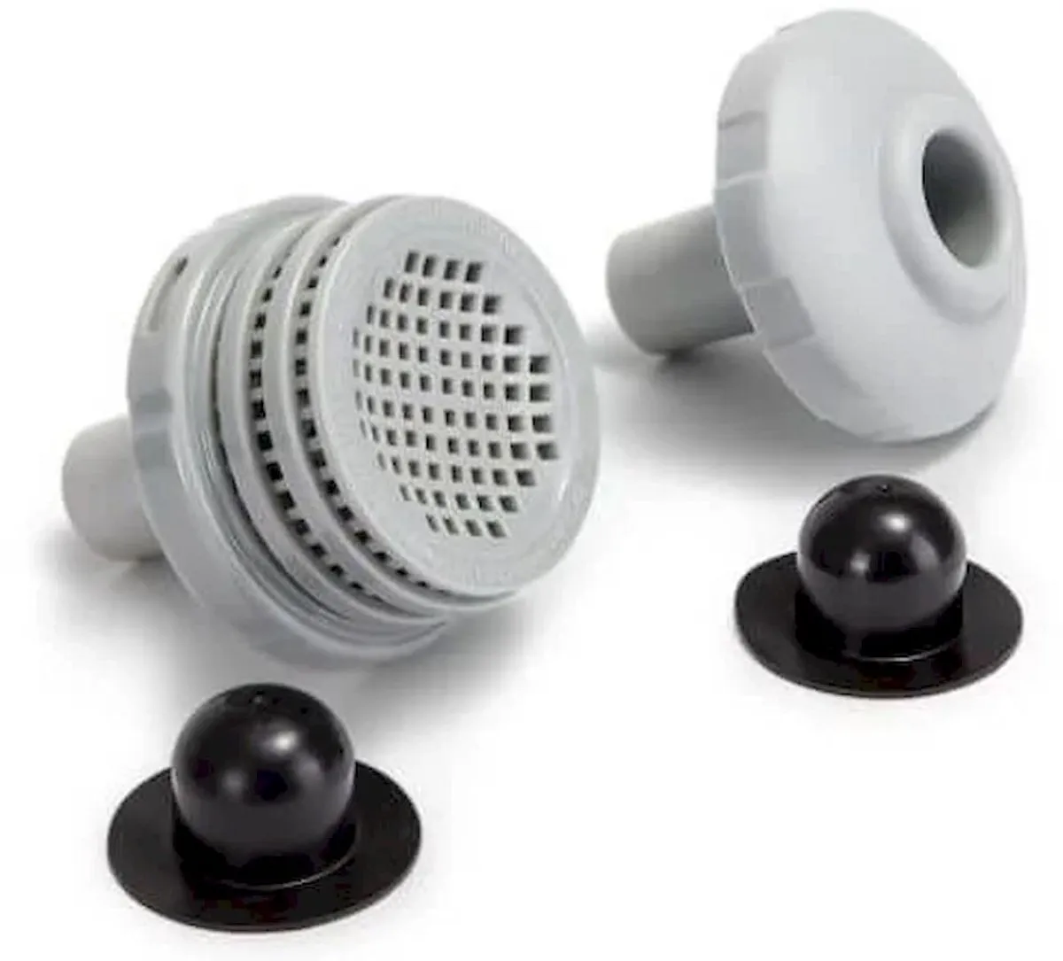 Intex In- en uitlaatset 25022 - Ø32mm - Grijs/Zwart