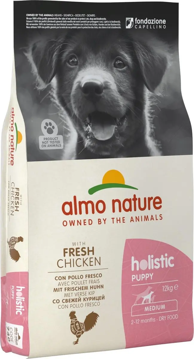 Almo Nature Holistic Puppy Droogvoer Kip 12kg