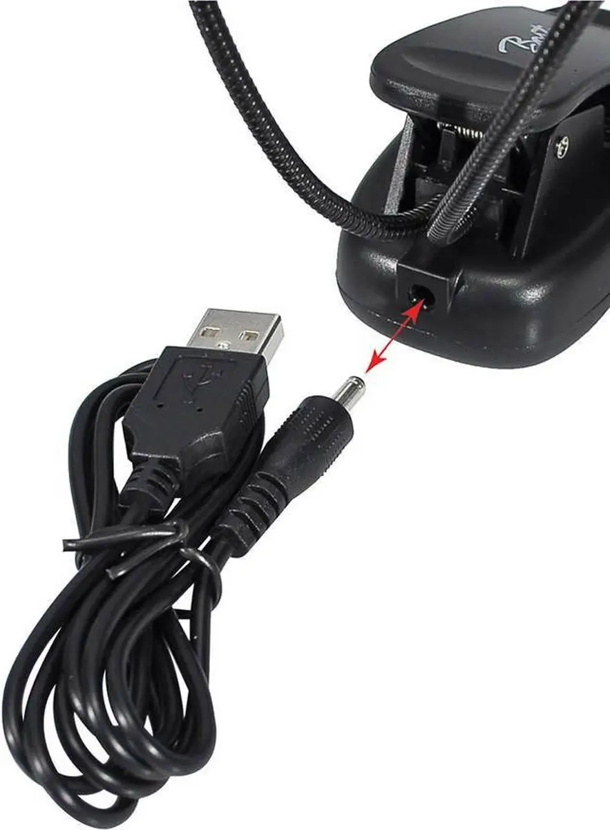 Boston LED Boeklamp - 3x AAA - Zwart